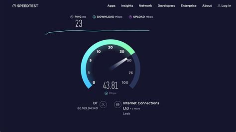 test kecepatan internet.